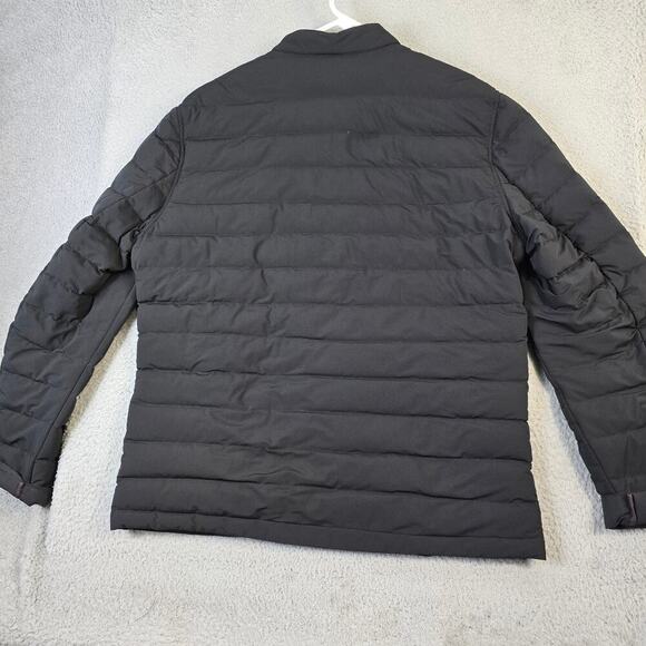 Michael Kors Puffer Down Jacket Men's Large Full Zip Pockets Winter Warm Black - Picture 10 of 10